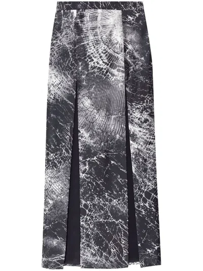 ALEXANDER MCQUEEN ABSTRACT-PRINT SKIRT