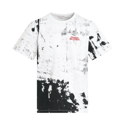 Alexander Mcqueen Abstract Print T-shirt In White