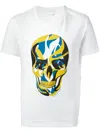 Alexander Mcqueen Abstract Skull Print T-shirt In White