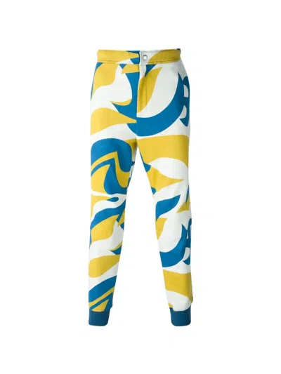 Alexander Mcqueen Abstract-print Track Pants In Multi
