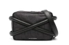 Alexander Mcqueen Alexander Mc Queen Black Camera Bag With Leather Details In Black