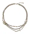 Alexander Mcqueen Chain-link Flower Dagger Necklace