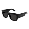 Alexander Mcqueen Acetate Black Sunglasses In Black