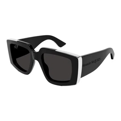Alexander Mcqueen Acetate Black Sunglasses