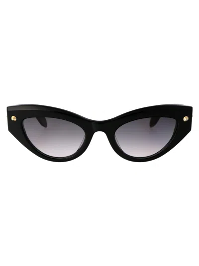 Alexander Mcqueen Acetate Black Sunglasses