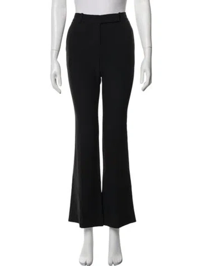 Pre-owned Alexander Mcqueen Acetate Flared Pants In Black