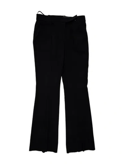 Pre-owned Alexander Mcqueen Acetate Flared Pants In Black