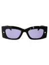 Alexander Mcqueen Acetate Havana Sunglasses In Black