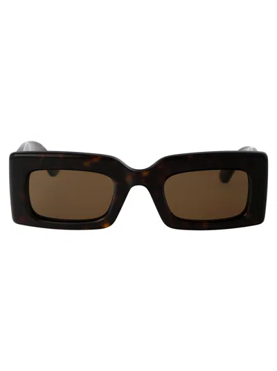 ALEXANDER MCQUEEN ALEXANDER MCQUEEN ACETATE HAVANA SUNGLASSES