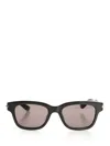 Alexander Mcqueen Eyewear T-bar Rectangular Frame Sunglasses In Black