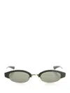 Alexander Mcqueen Acetate Sun Glasses Black