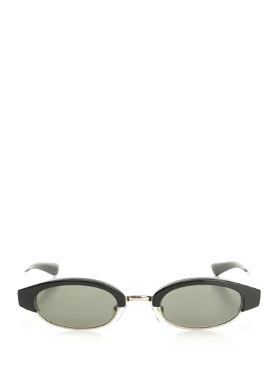 Alexander Mcqueen Acetate Sun Glasses Black