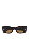 Alexander Mcqueen Acetate Sunglasses In Brown