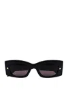 Alexander Mcqueen Acetate Sunglasses In Black
