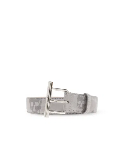 Alexander Mcqueen Adjustable Belt In Gray