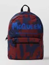 Alexander Mcqueen Adjustable Straps Backpack Front Pocket Top Handle