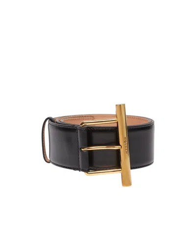 Alexander Mcqueen Adjustable Waist Belt In Black