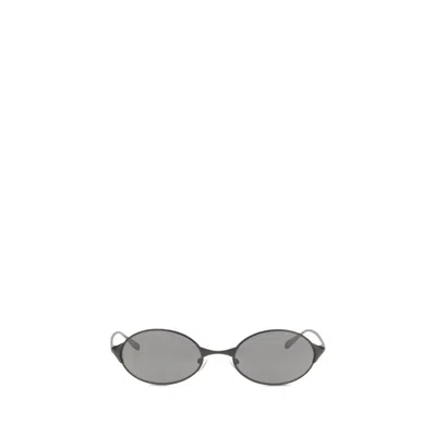 Alexander Mcqueen Ala000r6i33301056bb Oval Metal Sunglasses In Multi