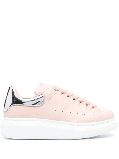 Alexander Mcqueen Alexander Mc Queen 718232 Woman Clay/silver Sneaker In Pink