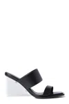 Alexander Mcqueen Leather Sandal In Black