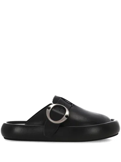 Alexander Mcqueen Alexander Mc Queen Black Buckle Strap Sandals For Men