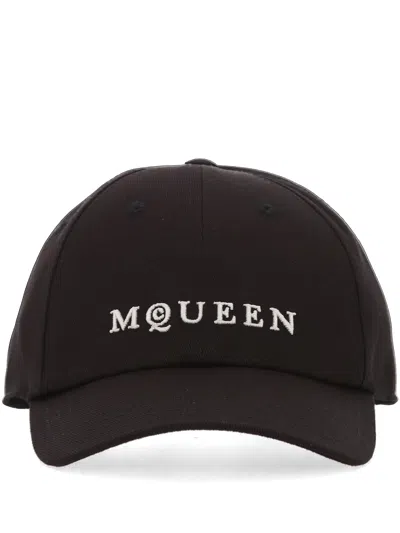 Alexander Mcqueen Alexander Mc Queen Black Ivory Adjustable Hat