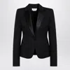 Alexander Mcqueen Alexander Mc Queen Black Single Breasted Jacket In Wool
