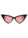 Alexander Mcqueen Alexander Mc Queen Cat Eye Sunglasses Am0518 S 003 In Burgundy/pink
