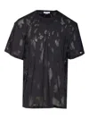Alexander Mcqueen Alexander Mc Queen Charcoal Black Cotton T Shirt In Black