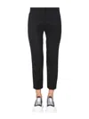 Alexander Mcqueen Alexander Mc Queen Cropped Straight Trousers In Black