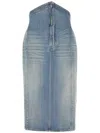 Alexander Mcqueen Alexander Mc Queen Denim Long Skirt