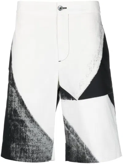 Alexander Mcqueen Alexander Mc Queen Drawstring Cotton Shorts In Black