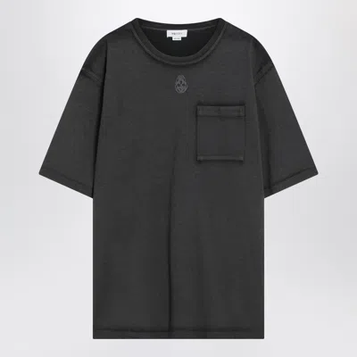 Alexander Mcqueen Alexander Mc Queen Faded Black Skull T Shirt In Grey