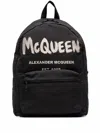 Alexander Mcqueen Black Graffiti Metropolitan Printed Backpack