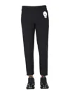 Alexander Mcqueen Alexander Mc Queen Jogging Pants With Embroidered Skull In Black