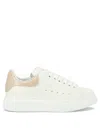 Alexander Mcqueen Crocodile-detail Leather Sneakers In White