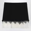 Alexander Mcqueen Mcqueen Cobweb Lace Wool Gabardine Miniskirt