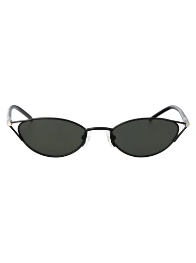 Alexander Mcqueen Alexander Mc Queen Oval Sunglasses Am0563 S 001 In Multi
