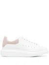 Alexander Mcqueen Oversized Leather Sneakers With Chunky Sole And Logo Detail