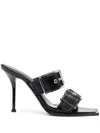 Alexander Mcqueen Alexander Mc Queen Punk Double Buckle Leather Sandals