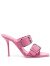 Alexander Mcqueen Alexander Mc Queen Punk Double Buckle Leather Sandals
