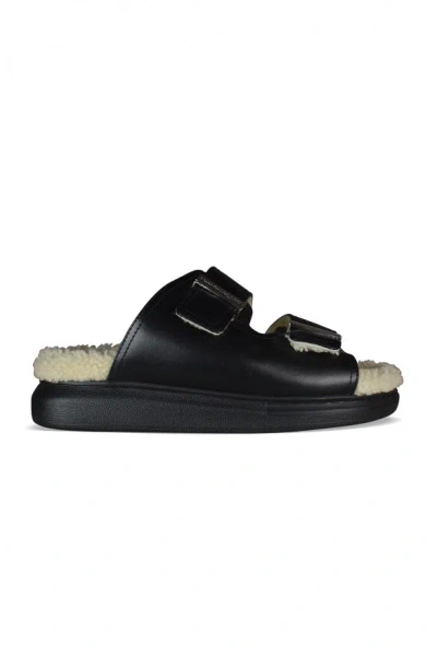 Alexander Mcqueen Alexander Mc Queen Shearling Lined Slides
