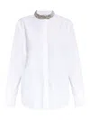 Alexander Mcqueen Shirt With Crystal-embellishment In White
