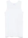 Alexander Mcqueen Ribbed Crewneck Tank Top In White