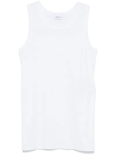 Alexander Mcqueen Alexander Mc Queen Skull Cotton Tank Top In White