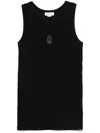 Alexander Mcqueen Alexander Mc Queen Skull Cotton Top In Black
