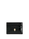 Alexander Mcqueen Skull Leather Credit Card Case