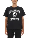 Alexander Mcqueen Alexander Mc Queen Skull Logo T Shirt In Black
