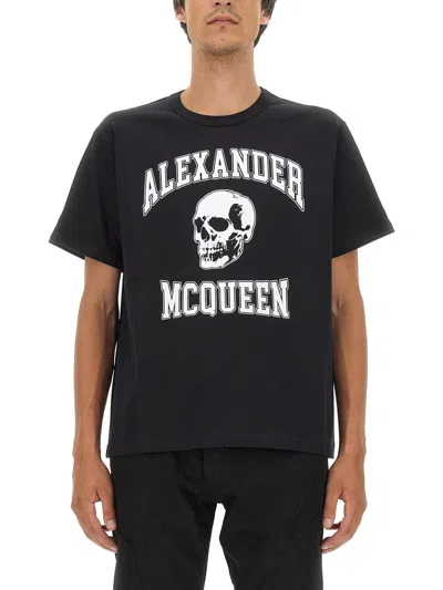 ALEXANDER MCQUEEN ALEXANDER MC QUEEN SKULL LOGO T SHIRT