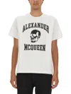 Alexander Mcqueen Alexander Mc Queen Skull Logo T Shirt In White